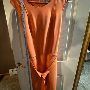 Kasper Vibrant Orange Midi Dress